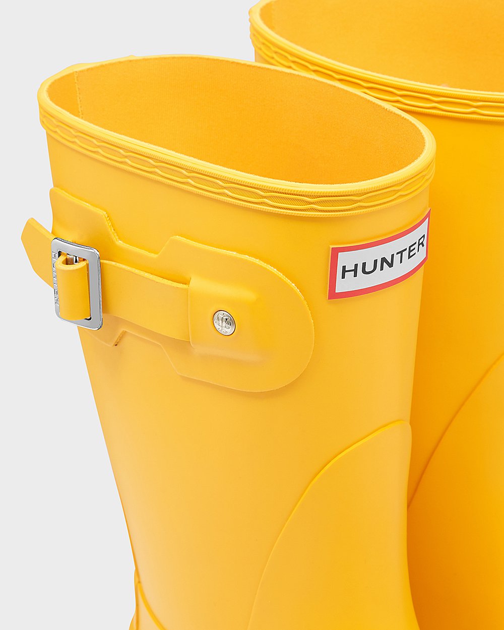 Womens Hunter Original - Short Rain Boots Yellow - 1952-NTGYW